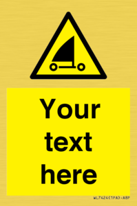 Custom Warning sand yachting